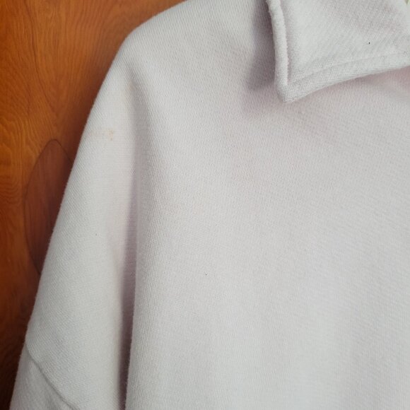Sunday Best Cropped Rugby Fleece Polo Size Small Women's - Picture 4 of 7